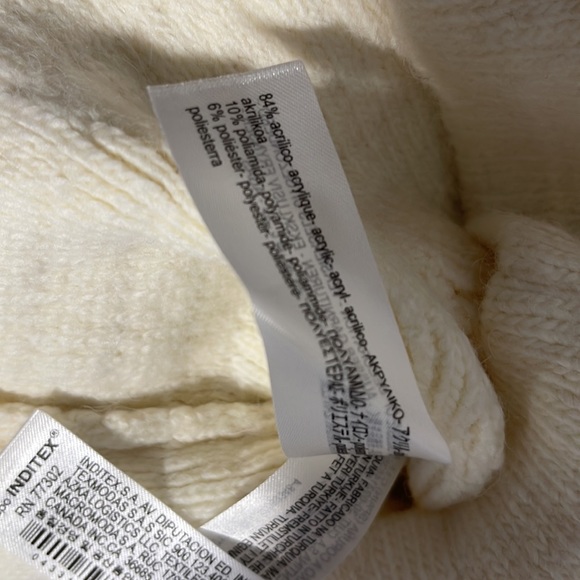 ZARA Knit Sweater With Pearls - Picture 6 of 6